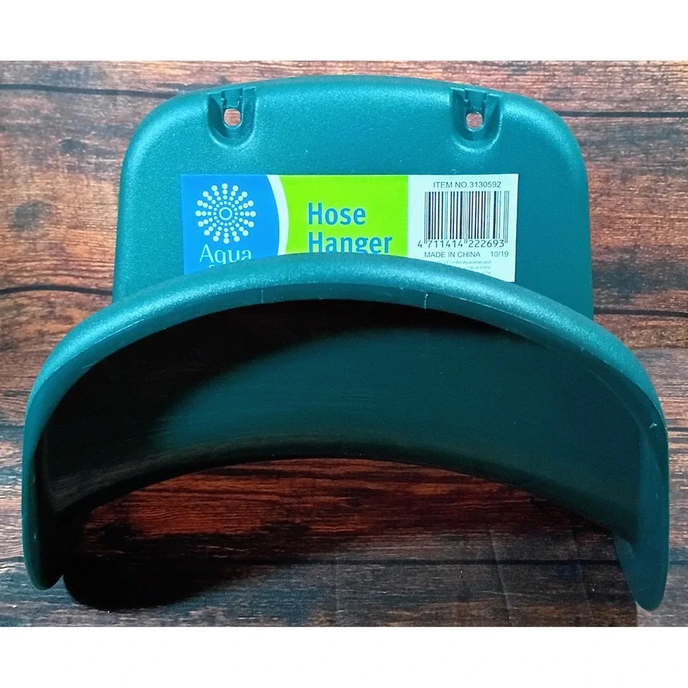 Aqua Systems Green Plastic Wall Mount Garden Hose Hanger Storage Bracket 3130592